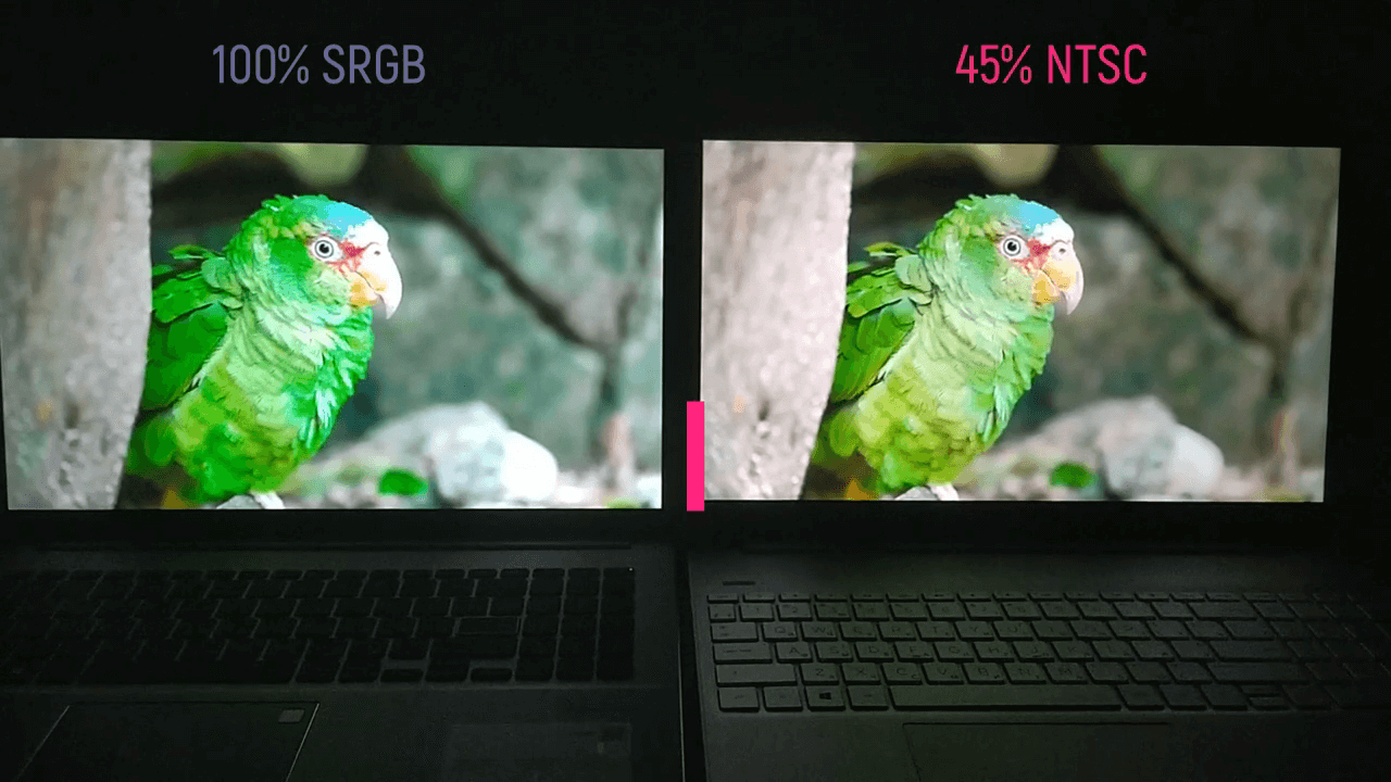 sRGB и NTSC экраны ноутбуков